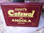 Classic Binny`s Cotswol + Angola Sold Here Enamel Sign