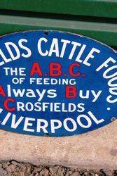 Crossfields ABC Enamel Advertising Sign