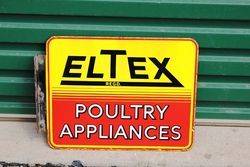 Eltex Double Sided Enamel Sign With Bracket