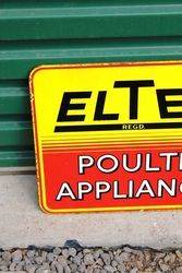 Eltex Double Sided Enamel Sign With Bracket