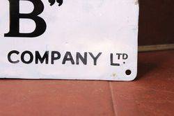 Mobiloil Gargoyle Enamel Advertising Sign 
