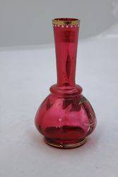 19th Century French Ruby Glass Vase