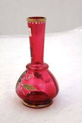 19th Century French Ruby Glass Vase