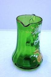 Victorian Green Glass Jug