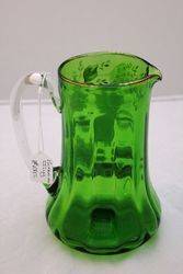 Victorian Green Glass Jug