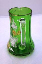 Victorian Green Glass Jug