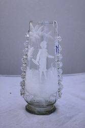 Victorian Mary Gregory Glass Vase