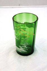 Victorian Green Glass Tumbler