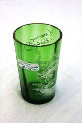 Victorian Green Glass Tumbler