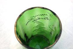Victorian Green Glass Tumbler