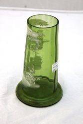Victorian Green Glass Vase