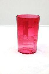 Victorian Mary Gregory Ruby Glass Glass