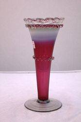 Victorian Vaseline Glass Vase