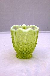 Victorian Vaseline Uranium Glass Jug