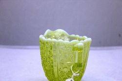 Victorian Vaseline Uranium Glass Jug