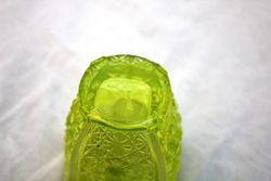 Victorian Vaseline Uranium Glass Jug