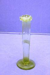 Victorian Vaseline Uranium Glass Vase