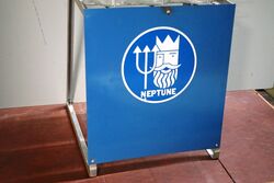 6 Bottle NEPTUNE Oil Rack Genuine Bottles Repro Tin Tops and Rack