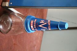 6 Bottle NEPTUNE Oil Rack Genuine Bottles Repro Tin Tops and Rack