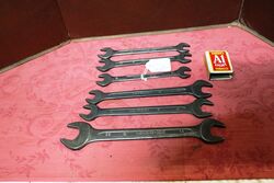 6 Vintage Mercedes Benz Open End Spanners. 