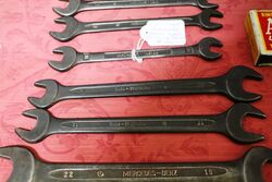 6 Vintage Mercedes Benz Open End Spanners 