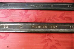 6 Vintage Mercedes Benz Open End Spanners 