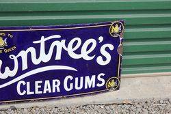 Rowntrees Clear Gums Enamel Advertising Sign