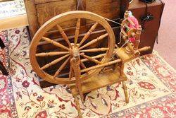 Original And Working Wool Spinning Wheel