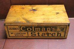 Colmans Starch Original Wooden Display Box