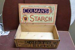 Colmans Starch Original Wooden Display Box