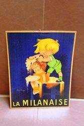French Milanaise Shampoo Advertising Card.#