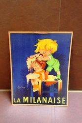 French Milanaise Shampoo Advertising Card.#