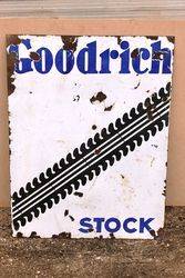 Goodrich Stock Double Sided Enamel Sign.#