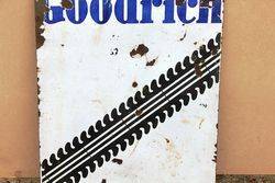 Goodrich Stock Double Sided Enamel Sign