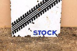 Goodrich Stock Double Sided Enamel Sign