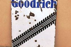 Goodrich Stock Double Sided Enamel Sign