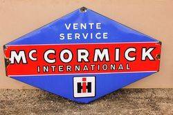 Classic Mc Cormick Lozenges Shape Enamel Service Sign.#