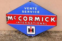 Classic Mc Cormick Lozenges Shape Enamel Service Sign.#