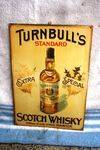 Antique Turnbulls Scotch Whisky Embossed Tin Sign.