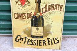 Embossed French Champagne Tin Sign