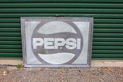 Embossed Pepsi tin Advertising Sign.#