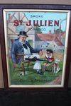 Smoke ST Julien Tobacco Framed Adv Card.