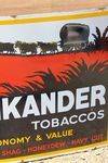 Afrikanda Tobacco Pictorial Enamel Advertising Sign