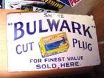 Classic Pictorial Smoke Bulwark Enamel Sign 