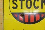 Dunlop Stock Station Double Sided Enamel Sign. #