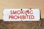 Smoking Prohibited Enamel Sign