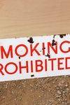 Smoking Prohibited Enamel Sign