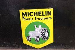 Michelin Tractor Shield Enamel Sign