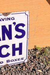 Colmans Starch Enamel Advertising Sign