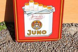 Juno Pictorial Enamel Advertising Sign